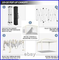 10x20/10x15/10x10FT Pop Up Canopy Tent Sidewalls, Waterproof Commercial Gazebo