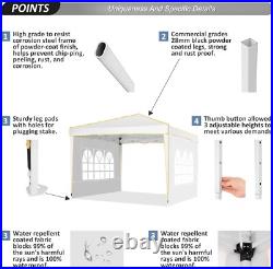10x20/10x15/10x10FT Pop Up Canopy Tent Sidewalls, Waterproof Commercial Gazebo#US