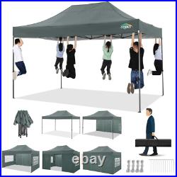 10x20/10x15 Heavy Duty Pop Up Canopy Commercial Tent Waterproof Gazebo Outdoor