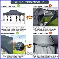 10x20/10x15 Heavy Duty Pop Up Canopy Commercial Tent Waterproof Gazebo Outdoor