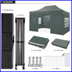 10x20/10x15 Heavy Duty Pop Up Canopy Commercial Tent Waterproof Gazebo Outdoor