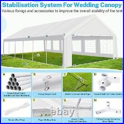 10x20'' /20x40FT Canopy Heavy Duty Car Storage Shed Tent Outdoor Shelter Garage