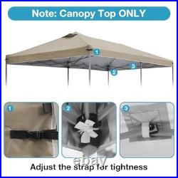 10x20 Canopy Replacement Top Cover with Air Vents for Pop up Canopy Gazebo