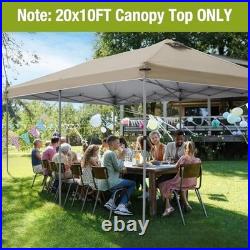 10x20 Canopy Replacement Top Cover with Air Vents for Pop up Canopy Gazebo
