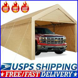 10x20 Carport Canopy Carport Snow Shelter Garage Heavy Duty Outdoor Shade Tent#