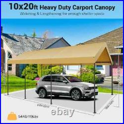10x20 Carport Canopy Carport Snow Shelter Garage Heavy Duty Outdoor Shade Tent#
