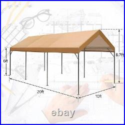 10x20 Carport Canopy Heavy Duty Outdoor Carport Shelter Garage Storage Shed Tent