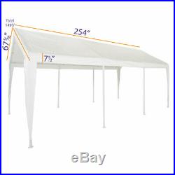 10x20 Carport Canopy Portable Garage Outdoor Shade Shelter Boat Storage 8 Legs