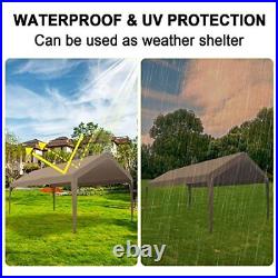 10x20 Carport Canopy Replacement Cover Heavy Duty Tent Top Waterproof & UV