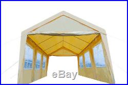 10x20 Carport Party Tent Heavy Duty Outdoors Metal Wedding Event Garage Shelter