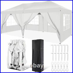 10x20 EZ Pop UP Canopy Party Wedding Tent Waterproof Gazebo Heavy Duty Anti-UV#