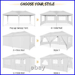 10x20' EZ Pop UP Canopy Party Wedding Tent Waterproof Gazebo Heavy Duty Anti-UV