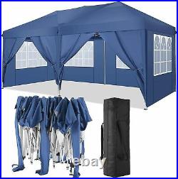 10x20' EZ Pop UP Commercial Canopy Party Tent Waterproof Gazebo Heavy Duty 6Side