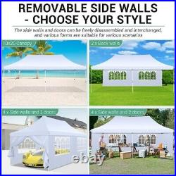 10x20 EZ Pop UP Wedding Party Tent Waterproof Gazebo Canopy Heavy Duty Outdoor