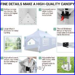 10x20 EZ Pop UP Wedding Party Tent Waterproof Gazebo Canopy Heavy Duty Outdoor