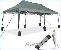 10x20' EZ Pop Up Canopy Heavy Duty Folding Outdoor Party Tent Commercial Gazebo