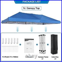 10x20' EZ Pop Up Canopy Heavy Duty Folding Outdoor Party Tent Commercial Gazebo