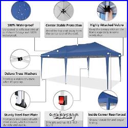 10x20' EZ Pop Up Canopy Heavy Duty Folding Outdoor Party Tent Commercial Gazebo