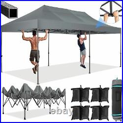 10x20' EZ Pop Up Canopy Heavy Duty Waterproof Outdoor Wedding Party Tent Carport
