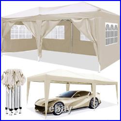 10x20 EZ Pop Up Canopy Outdoor Portable Party Folding Tent with 6 Removable