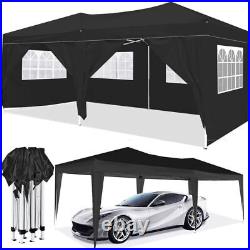 10x20 EZ Pop Up Canopy Outdoor Portable Party Folding Tent with 6 Removable