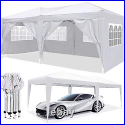 10x20 EZ Pop Up Canopy Outdoor Portable Party Folding Tent with 6 Removable