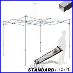 10x20 Ez Pop Up Canopy Tent Frame With Storage Bag, Stakes & Ropes