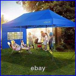 10x20 Ez Pop up Canopy Tent Heavy Duty Commercial Canopy Waterproof Party Gazebo