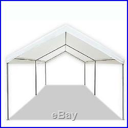 10x20 FT Canopy Tent White Heavy Duty Steel Carport Portable Car Shelter 6 Legs