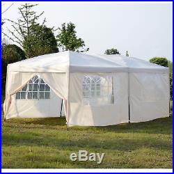 10x20 FT EZ POP UP 6 WALLS CANOPY PARTY TENT GAZEBO WITH SIDES