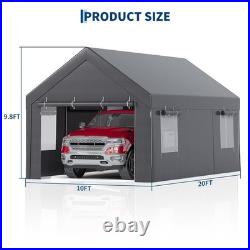 10x20 FT Heavy Duty Carport Canopy Outdoor Car Shelter Garage Party Shed Tent