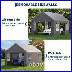 10x20 FT Heavy Duty Carport Canopy Outdoor Car Shelter Garage Party Shed Tent