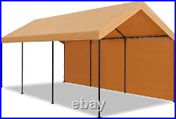 10x20 FT Heavy Duty Carport Canopy Shed Car Shelter Garage withRemovable Sidewalls