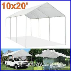 10x20 FT Heavy Duty Carport Canopy Tent Steel Outdoor Portable Car Shelter 8 Leg