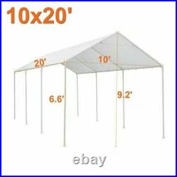 10x20 FT Heavy Duty Carport Canopy Tent Steel Outdoor Portable Car Shelter 8 Leg