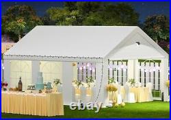 10x20 FT Party Tent Heavy Duty Canopy Tent with Removable Sidewals for Wedding