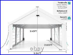 10x20 FT Party Tent Heavy Duty Canopy Tent with Removable Sidewals for Wedding