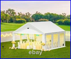 10x20 FT Party Tent Heavy Duty Canopy Tent with Removable Sidewals for Wedding