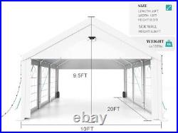 10x20 FT Party Tent Heavy Duty Canopy Tent with Removable Sidewals for Wedding