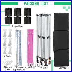 10x20 Ft Outdoor Large Portable Pop Up Canopy Tent with 3 Adjustable Heights