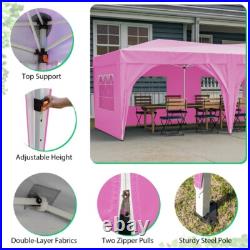 10x20 Ft Outdoor Large Portable Pop Up Canopy Tent with 3 Adjustable Heights