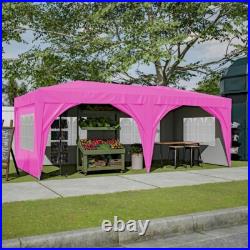 10x20 Ft Outdoor Large Portable Pop Up Canopy Tent with 3 Adjustable Heights