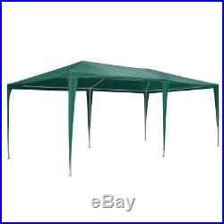 10x20' Green Outdoor Canopy Event Party Wedding Tent White Gazebo 6 Wall Cover