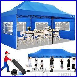 10x20'Heavy Duty Canopy Pop up Party Tent Waterproof Gazebo withRoller Bag Anti-UV