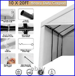 10x20'Heavy Duty Carport Car Canopy Garage Shelter Party Tent+Removable Sidewall