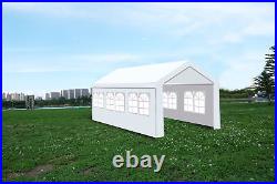 10x20 Heavy Duty Carport Gazebo, Canopy Garage, Car Shelter with windows