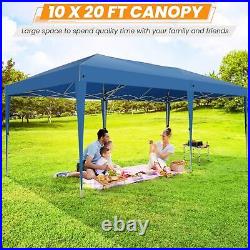 10x20 Heavy Duty Pop UP Canopy Commercial Instant Tent, Waterproof Party Gazebo#