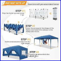 10x20 Heavy Duty Pop UP Canopy Commercial Instant Tent, Waterproof Party Gazebo#