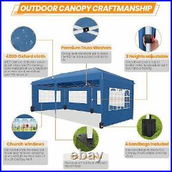 10x20 Heavy Duty Pop UP Canopy Commercial Instant Tent, Waterproof Party Gazebo#