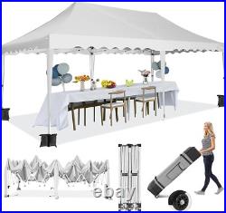 10x20 Heavy Duty Pop Up Canopy Commercial Tent Waterproof Car Gazebo Outdoor
